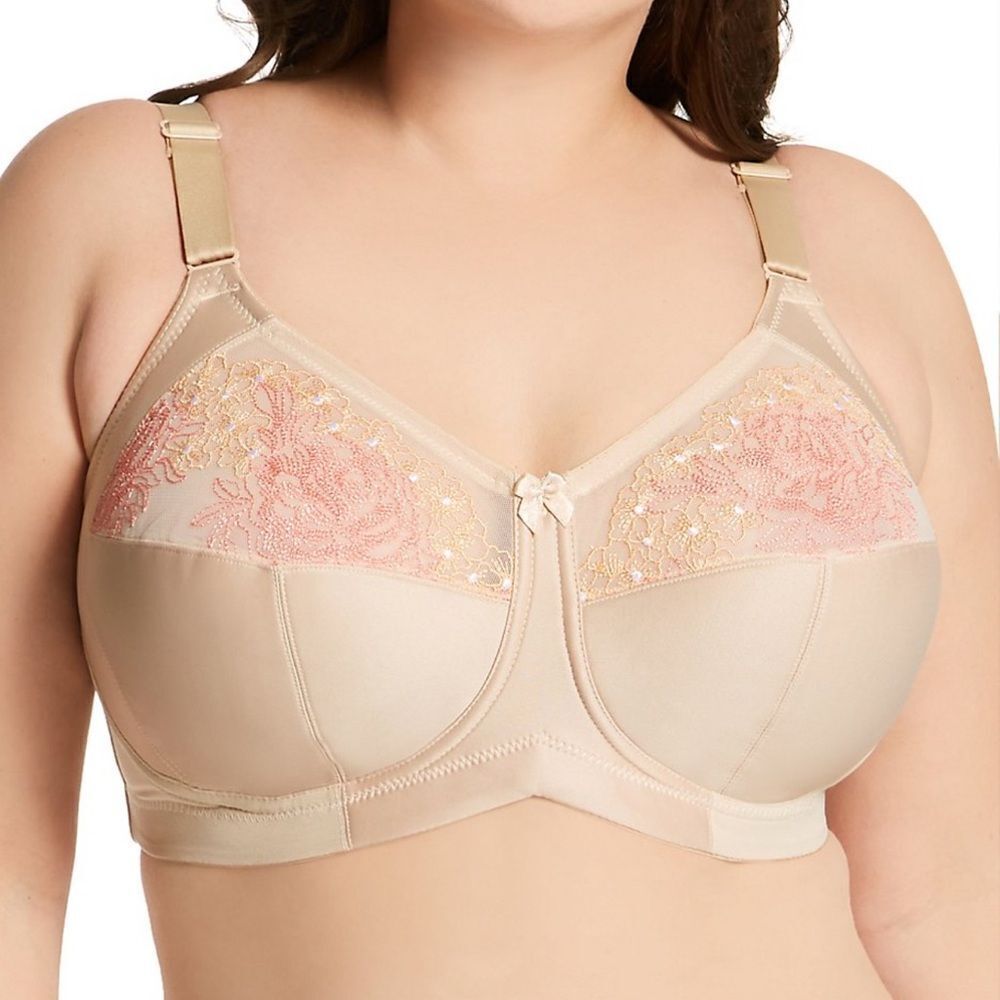 Elila 1801 Swiss Embroidery Wireless Softcup Bra- Size 38 L